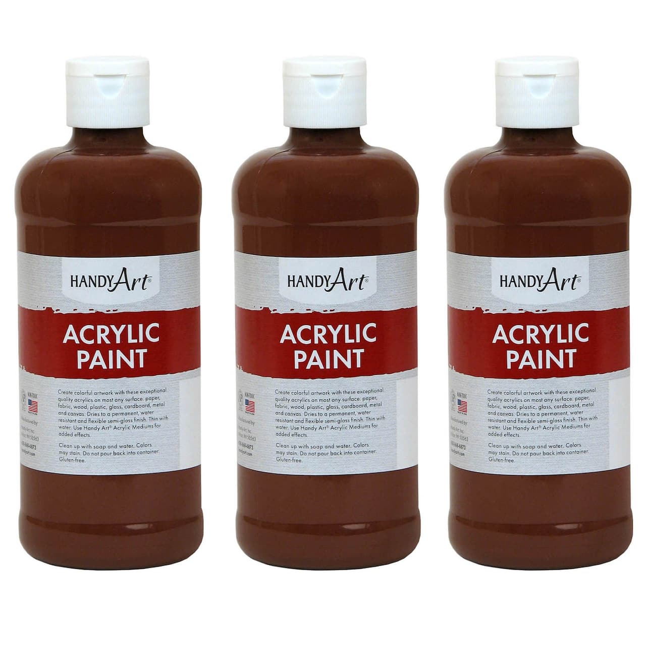 4 Packs: 3 ct. (12 total) Handy Art® Acrylic Paint